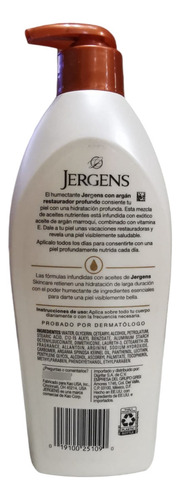 Crema Corporal Jergens Argan 400 Ml