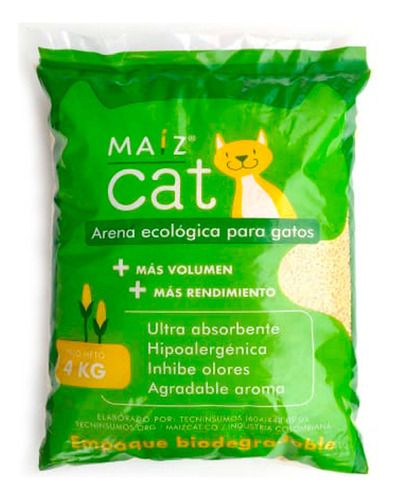 Arena Maizcat Para Gatos 4kg