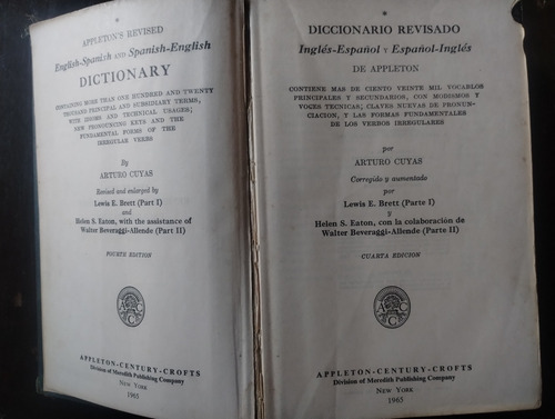 Appleton New Cuyás Dictionary Fifth Edition Revised (Usado)