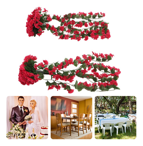 2pz Flores Artificiales De Violetas Decoración Boda Y Fiesta