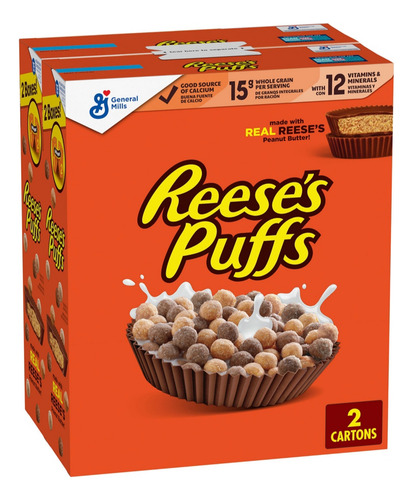 Reeses Puffs Chocolate Con Crema De Cacahuate Cereal 1.5 Kg