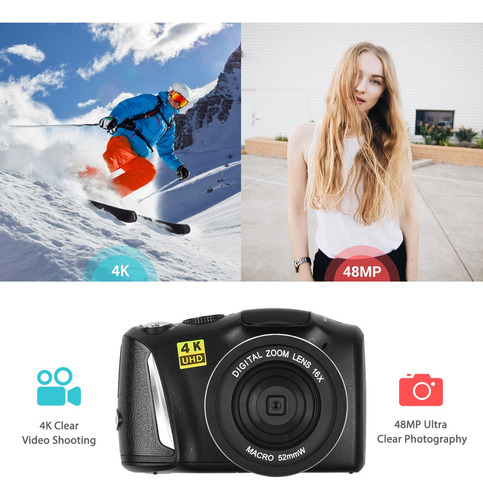 Cámara Digital De Alta Resolución 4k/60fps 48mp Multifunción