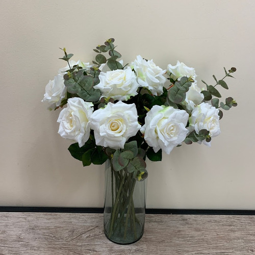 Kit 12 Rosas Artificiais Flores Artificiais Perfeitas | Parcelamento sem  juros