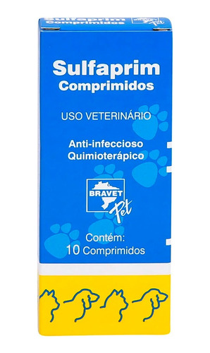 Sulfaprim Anti-infeccioso Bravet C/ 10 Comprimidos