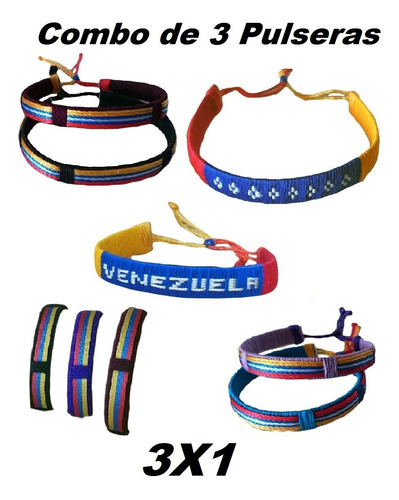 Pulseras Venezuela Al Mayor Ajustable Unisex Pulsera Tejida 