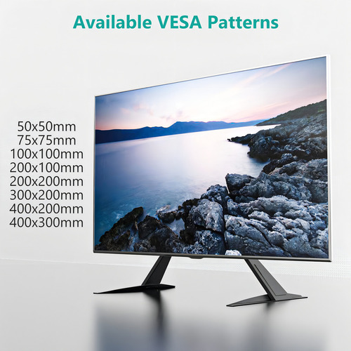 Wali Base Para Tv, Soporte Universal Para Tv De 23 A 42 Pulgadas Hasta 40 Kg, Altura Ajustable Soporte Para Tv Mesa De Pantalla Plana Lcd Led Oled, Soporte Vesa Max 400 X 300mm, Negro (tvs002)