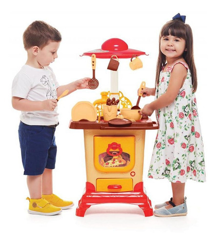 Toy Kitchen Sítio Calesita Tateti 1306, color marrón claro
