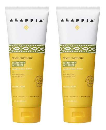 Alaffia Neem Cúrcuma Clarificante Day Crème, Menta Natural 3