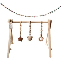 Comprar Gimnasio Montessori \u002F Nórdico Para Bebés.en Madera Y Crochet