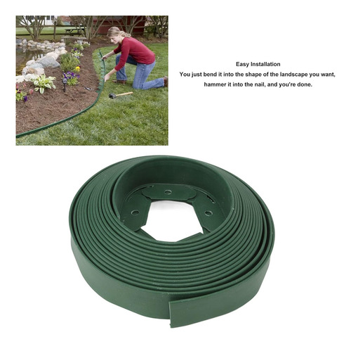 Limitador De Césped Separador Jardín 5cm×6m Incluir 18 Uñas