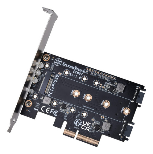 Silverstone Technology Tarjeta Adaptadora M.2 Triple Ranura