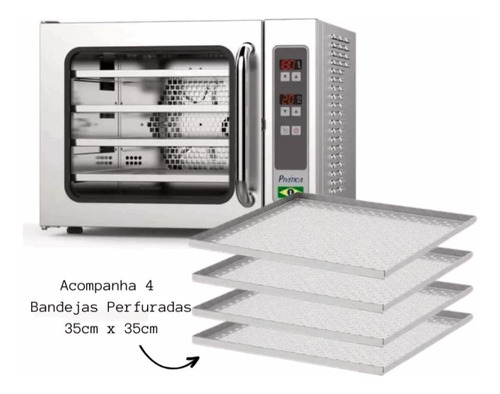 Forno De Bancada Miniconv Vapor Com 4 Assadeiras