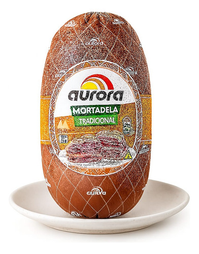 Peça Mortadela Tradicional Aurora 5kg Lanches Envio Imediato