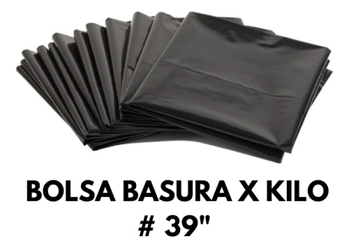 Bolsa Basura Negra 39 X Kilo - g a $7