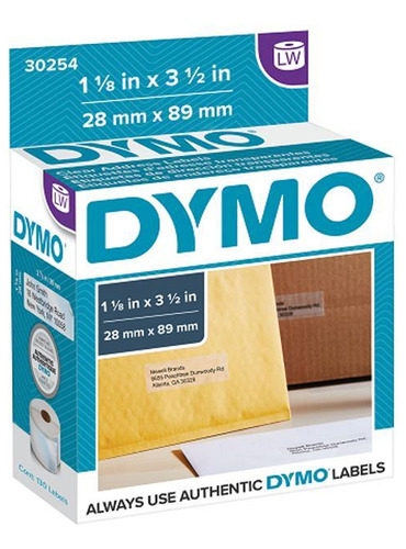 Etiqueta Impressora Térmica Dymo Lw 29x89mm 30254
