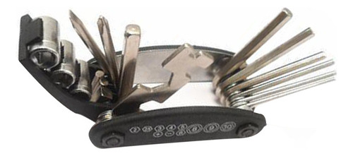 A Kit Multiherramienta Plegable 16 En 1 Para Bicicleta Con