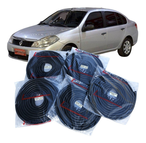 Burletes Para 4 Puertas + Baul (kit 5 Unidades) Renault Symbol +regalo! Silvaflex