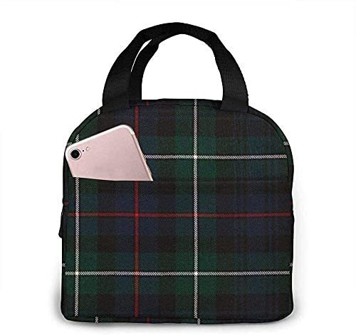 Bolsa Almuerzo Mackenzie Tartan Lunch Box Aislada Mano Para