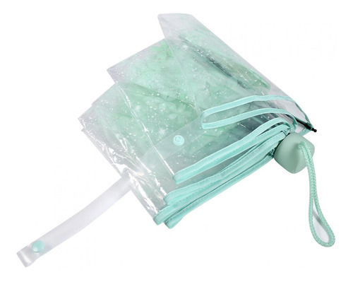 Imagen 2 de 4 de Calidad Transparente Plegable Mujeres Paraguas Moda Princ