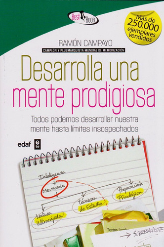 Desarrolla Una Mente Prodigiosa de Ramon Campayo Editorial Edaf en Español Tapa Blanda