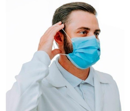 Máscara De Proteção Facial Com Tripla Camada 10 Unidades
