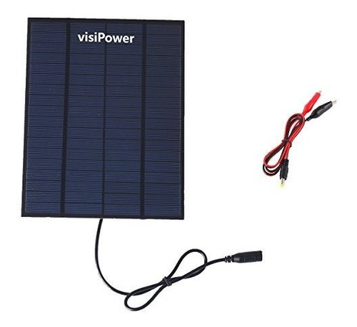 Panel Solar Portátil 5.5w Para Batería De Coche 12v