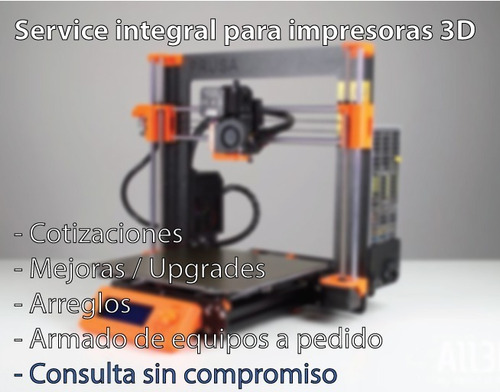 Servicio Técnico Para Impresoras 3d. Zona Norte. Fdm Todas