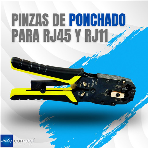 Pinza De Ponchado Xcase Para Rj45 Y Rj11 Uso Profesional