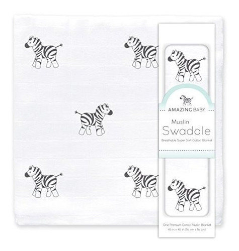 Increible Bebe Muselina De Algodon Swaddle Manta Color Ne