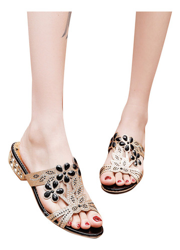 Sandalias Casuales Con Cuña A La Moda Con Suela Gruesa Para