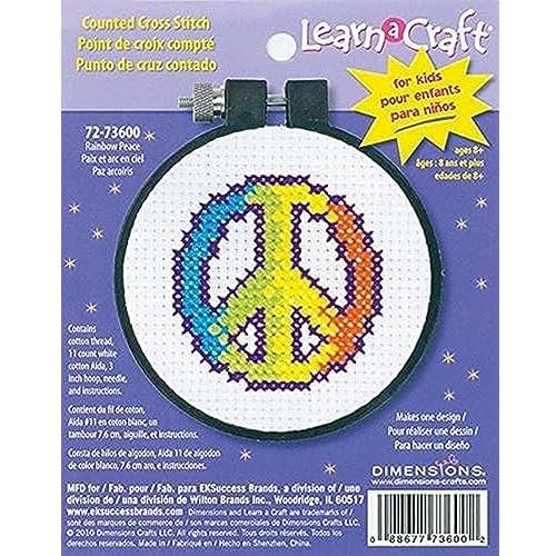 Learn-a-craft &#39;rainbow Peace&#39; Mini Kit De Punto...