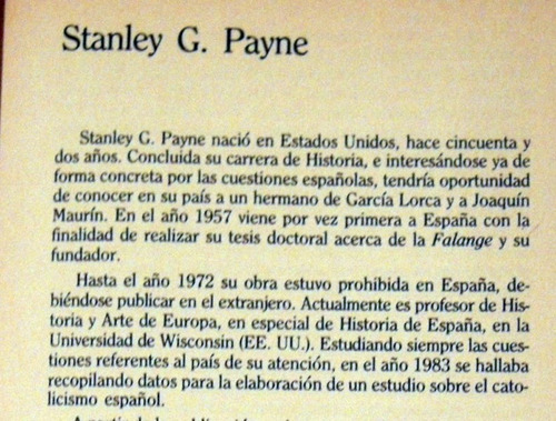 Payne Falange Historia Del Fascismo Español Primo De Rivera