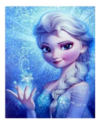 Kit De Pintura Diamantes Diamond Painting Elsa Frozen Mod2