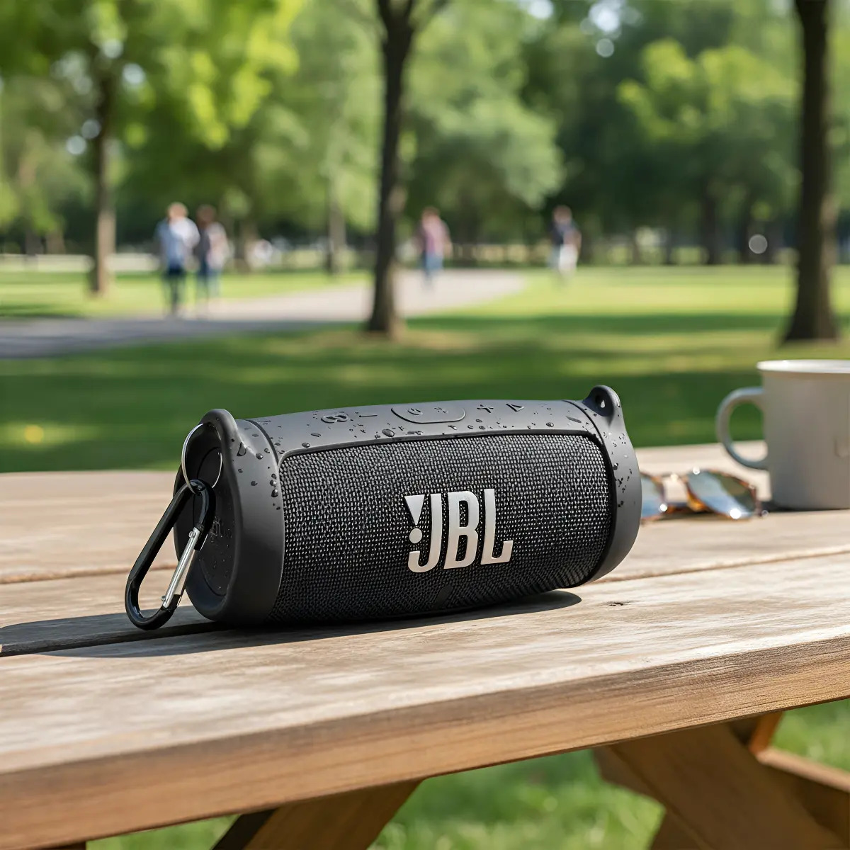 Capa Silicone JBL Charge 4 and JBL Charge 5 Preto com Alça Transporte Seguro