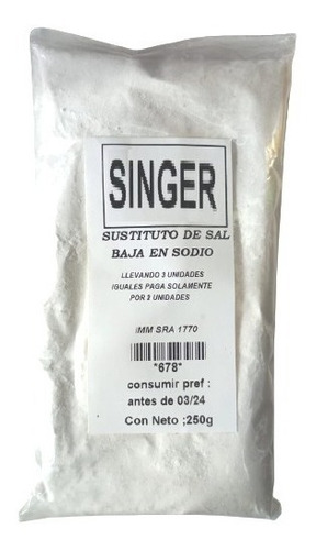 Sustituto De Sal Baja En Sodio 250gr