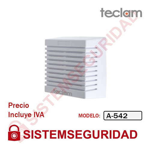 Sirena Potente 20w 30w Alarmas Incendio Cercas 2tonos Teclam