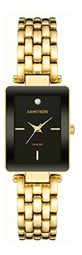 Reloj Armitron 755769bkgp Para Dama Color Dorado