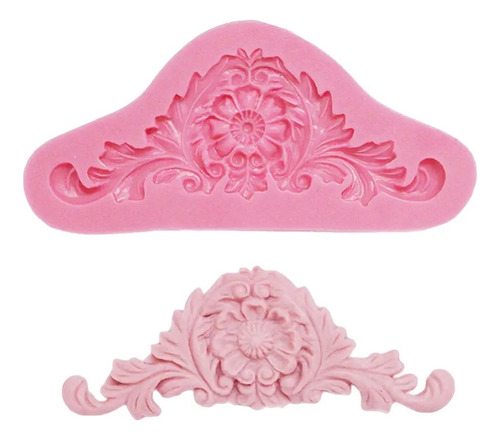 Molde Silicona Moldura Decoracion Resina Porcelana Fondant