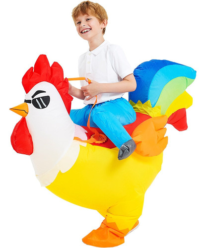 Disfraz Inflable De Unicornio Con Forma De Gallo Para Adulto