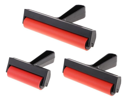 2x Rodillo Brayer De Goma De 4 Para Grabado Al Óleo,