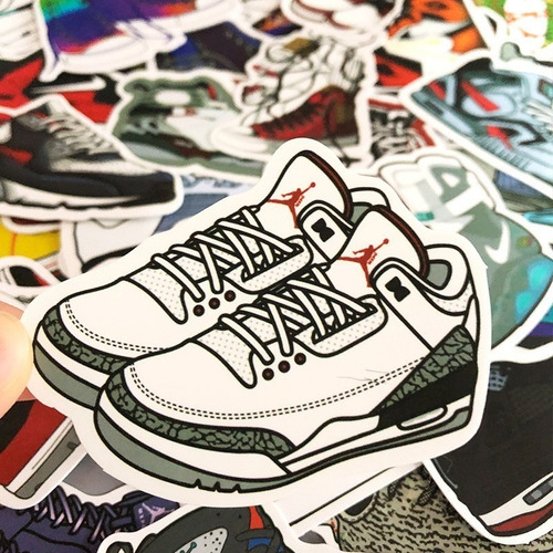 Imagen 4 de 5 de Sneakers Nike - Set De 50 Stickers / Calcomanias / Pegatinas