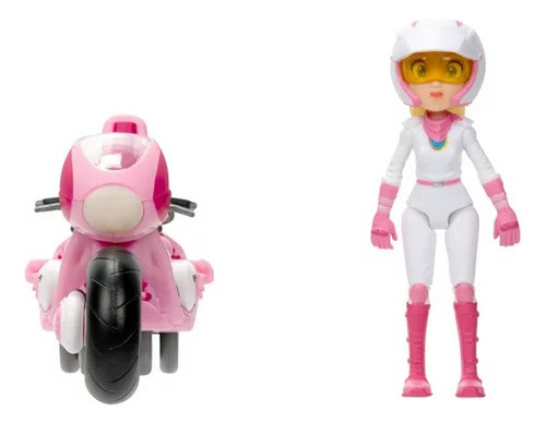 Super Mario Bros Movie Pelicula Moto Vehiculo Peach Y Figura
