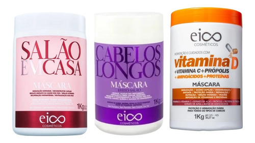 Eico Cronograma Vitamina D + Cabelos Longos + Salão Em Casa