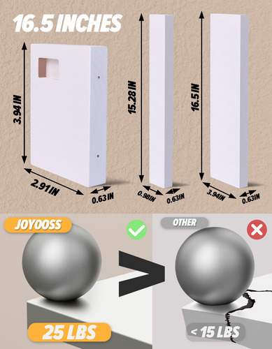 Joyooss Estantería De Pared Blanca Para Niños Juego De 4 Mmg
