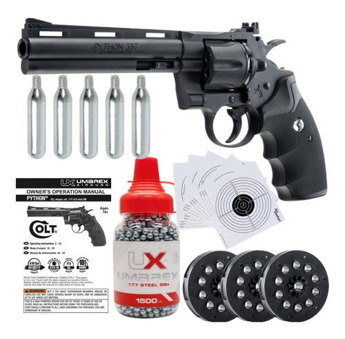 Marcadora Colt Python 357 6 Inch Co2 12g Bbs 4.5mm Xchws P