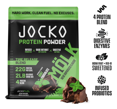 Jocko Mölk Proteína De Suero En Polvo - Keto, Probióticos, A
