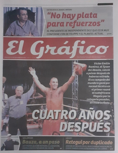 Suple El Gráfico T.a. 415 Boxeo Tyson Ramirez,javier Cantero