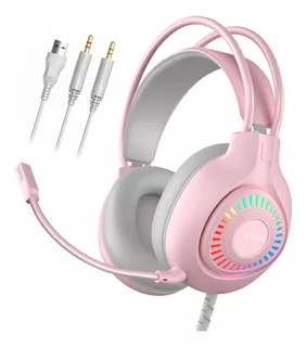 Anivia G1 Rosa Auriculares Juegos Ps4, Ps5, Xbox One, Pc, Y