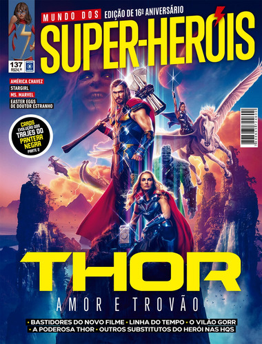 Revista Mundo dos Super-Heróis 137, de a Europa. Editora Europa Ltda., capa mole em português, 2022
