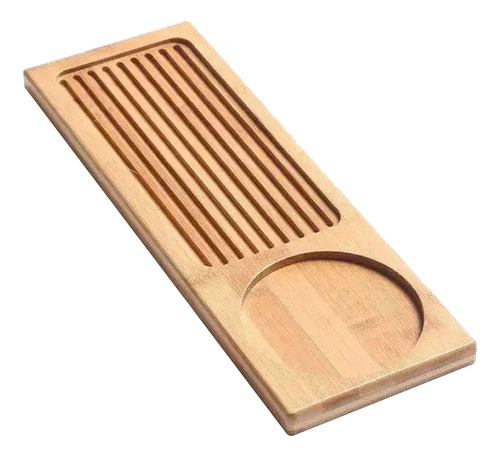 Exquisita Bandeja De Té De Bambú: Elegante Tabla 41cmx15cm